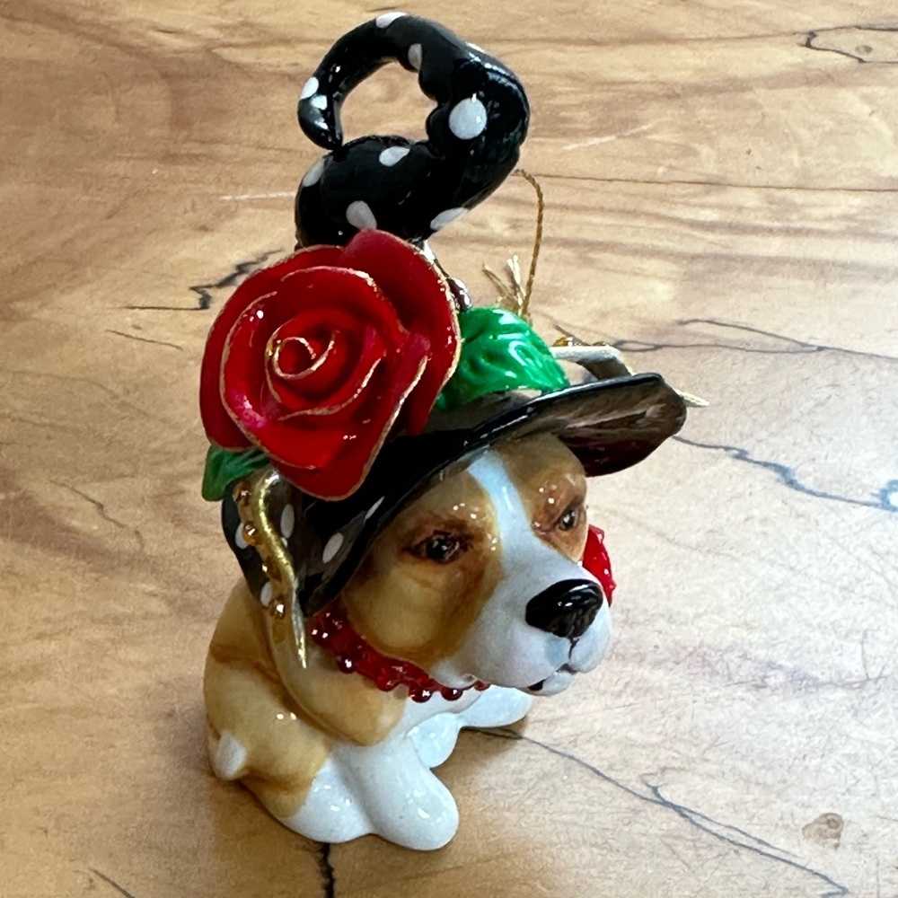 Corgi With Fancy Hat Ornament by Blue Witch NEW